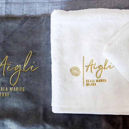 アパート Aigli Skala Maries Deluxe *